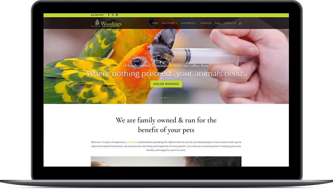 Woodings Vets Website